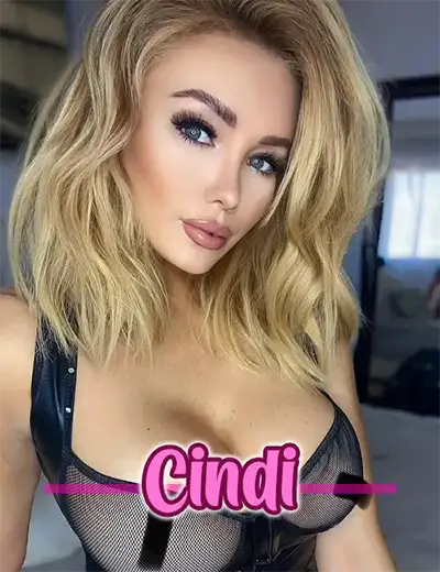 Cindi is a blond stunner